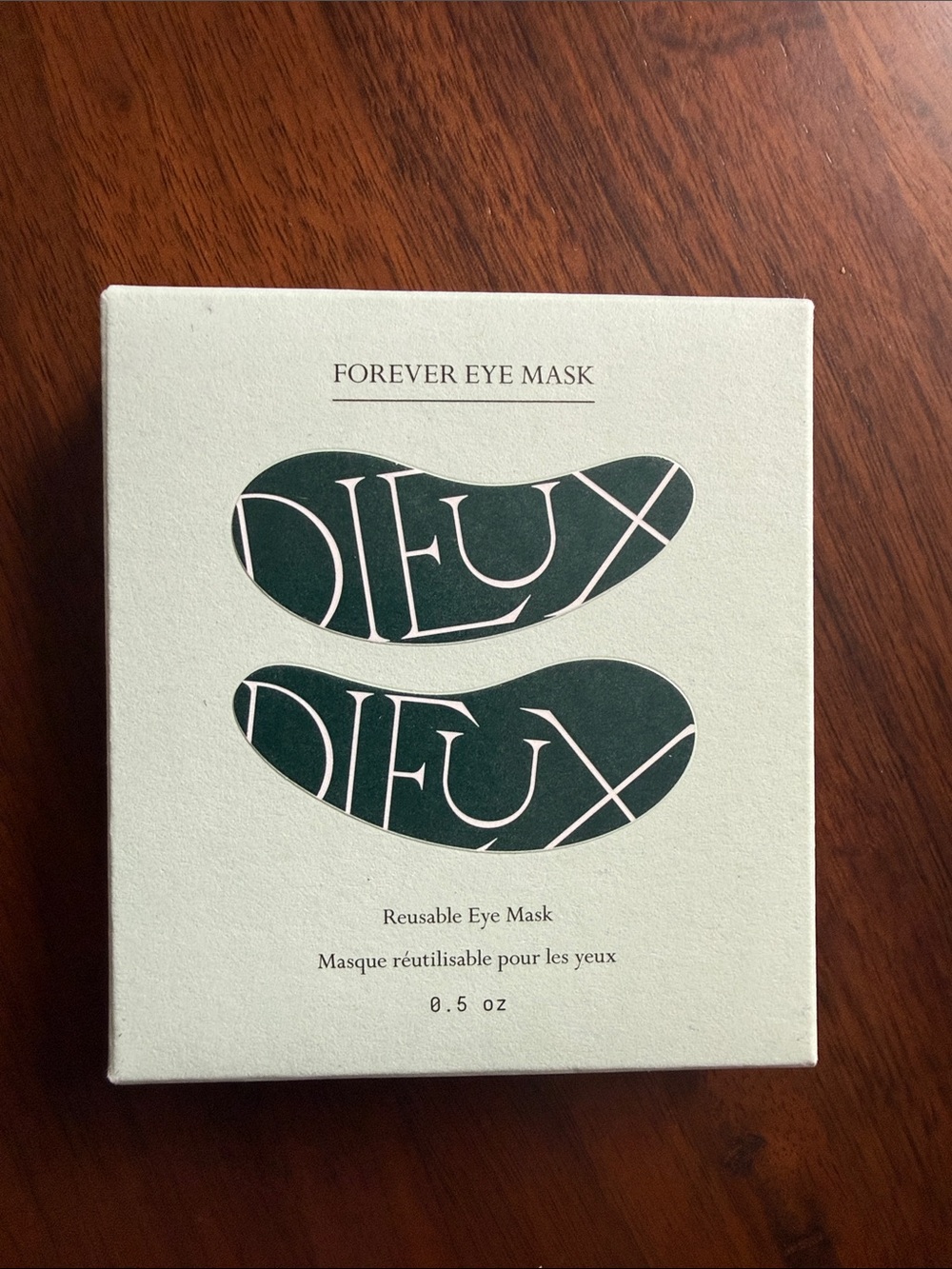 Dieux Forever Eye Mask - Dark Green & White new